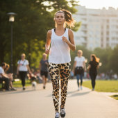 Leggings Impression léopard