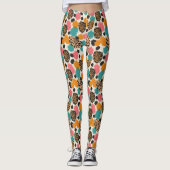 Leggings Impression léopard abstraite colorée (Devant)