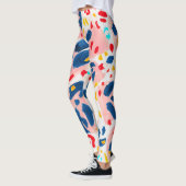 Leggings Impression léopard : aquarelle peinte à la main. (Gauche)