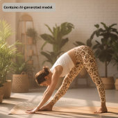 Leggings Impression Léopard Brun - Impression Animale de Gu