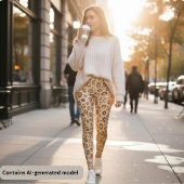 Leggings Impression Léopard Brun - Impression Animale de Gu
