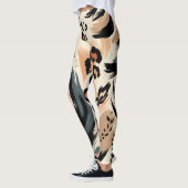 Leggings Impression léopard de style animalier exotique pei (Gauche)