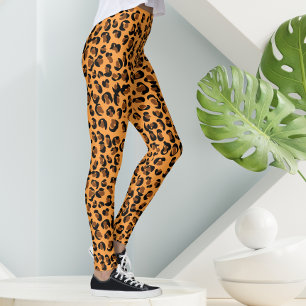 Leggings Impression Leopard Safari des années 90