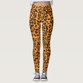 Leggings Impression Leopard Safari des années 90 (Devant)