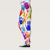Leggings Impression manuelle colorée (Gauche)