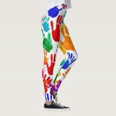 Leggings Impression manuelle colorée (Droite)