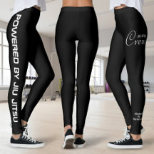 Impression personnalisée Jiu Jitsu Crew Spats noir