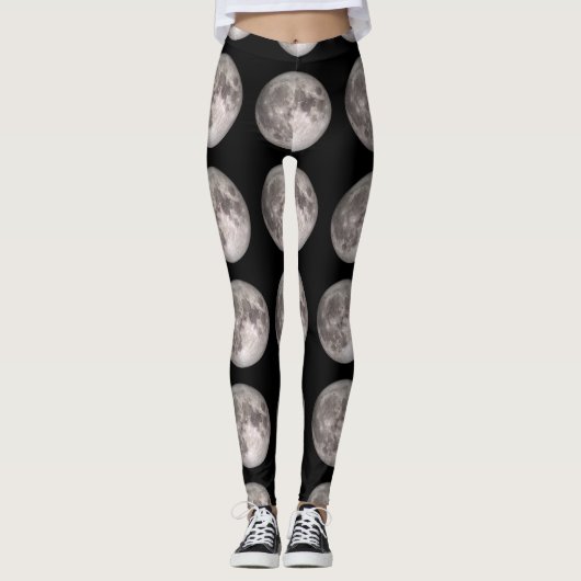 Leggings Impression pleine lune (Devant)
