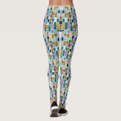 Leggings Impression Rétro | Blocs de Couleur (Dos)