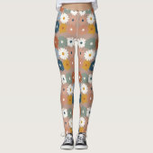 Leggings Impression Rétro | Floral Pastel (Devant)