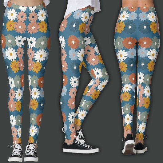 Leggings Impression Rétro | Floral Pastel