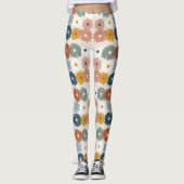 Leggings Impression Rétro | Floral Pastel (Devant)
