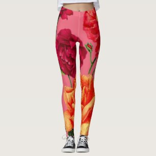 Leggings impression rose