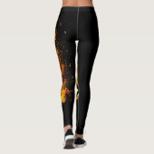 Leggings Impression Rotation Lion Or (Dos)