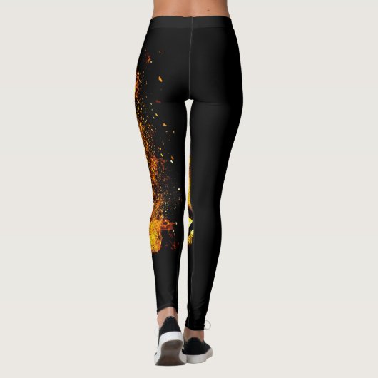 Leggings Impression Rotation Lion Or (Dos)