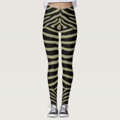 Leggings Impression Sage Green Zebra (Devant)