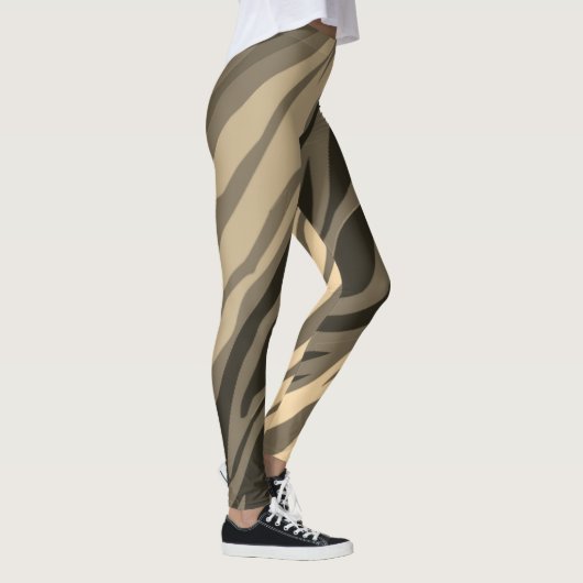 Leggings Impression Sepia Zebra (Droite)
