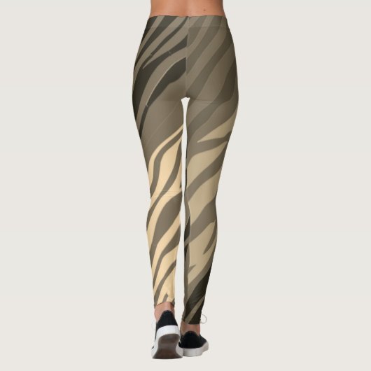 Leggings Impression Sepia Zebra (Dos)