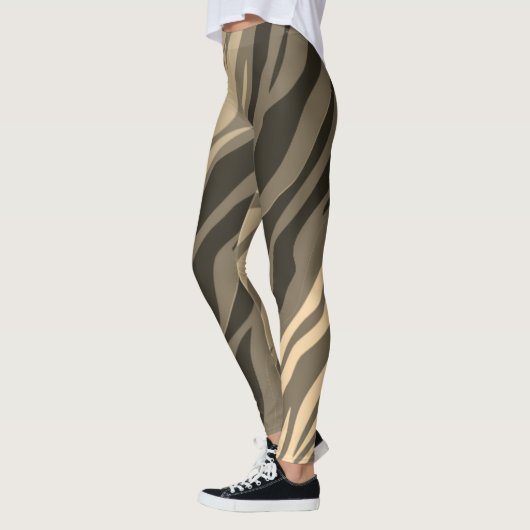 Leggings Impression Sepia Zebra (Gauche)