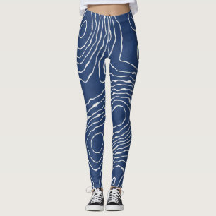 Leggings Impression topographique biologique de la ligne te