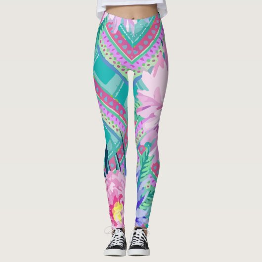 Leggings Impression Tribal Aztec (Devant)