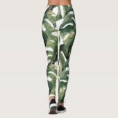 Leggings Impression tropicale en aquarelle (Dos)