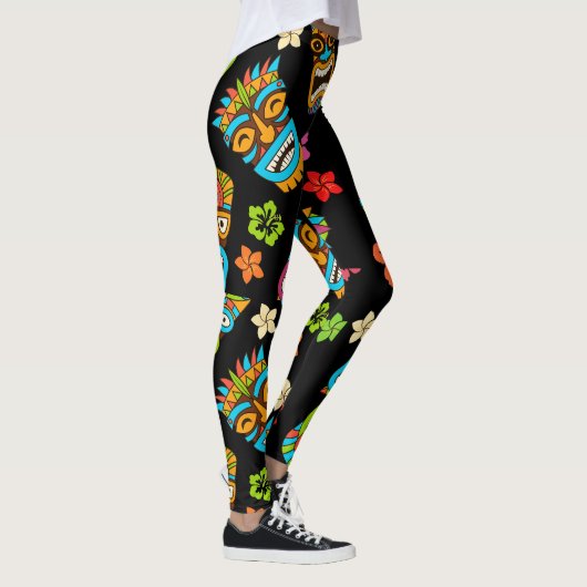 Leggings Impression tropicale hawaïenne (Droite)