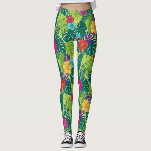 Leggings Impression Vibrations d'Île (Devant)