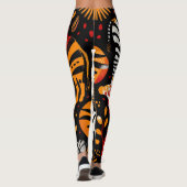 Leggings Impression Zebra africaine (Dos)