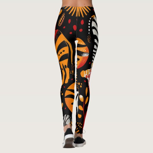 Leggings Impression Zebra africaine (Dos)