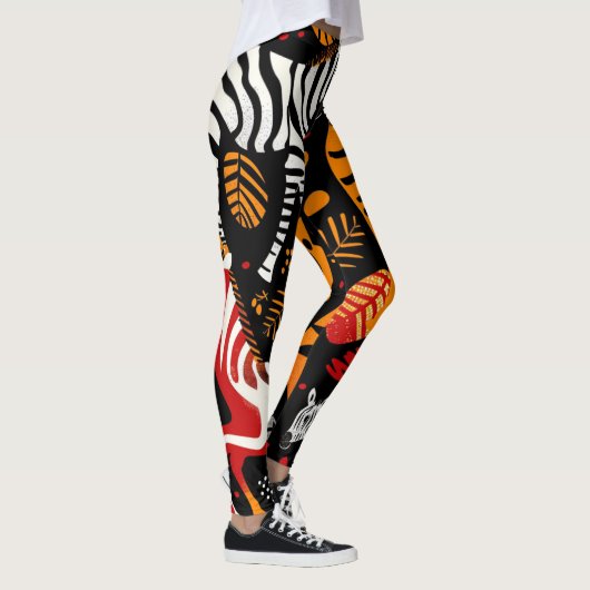 Leggings Impression Zebra africaine (Droite)