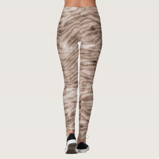 Leggings Impression Zebra Brown (Dos)