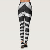 Leggings Impression zèbre noir (Dos)