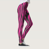 Leggings Impression zèbre rose et noir (Droite)