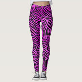 Leggings Impression Zèbre Violet (Devant)
