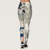 Leggings IMPRIMANTE JAPONAISE DE LA NEIGE TOMBANT DES Leggi (Dos)