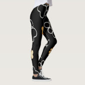 Leggings Imprimantes de pied de chien de chien de compagnie (Droite)