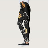 Leggings Imprimantes de pied de chien de chien de compagnie (Gauche)