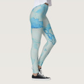 Leggings Imprimantes Prizzy - Unique bleu Turquoise (Droite)