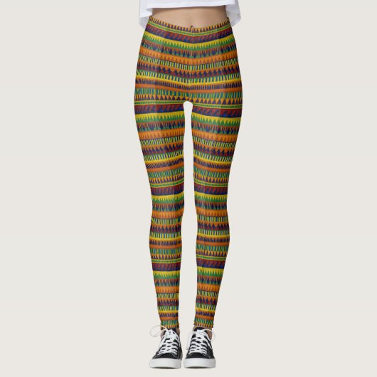 Leggings Imprimé africain "Ankara" (Devant)