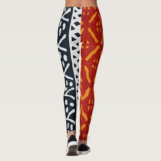Leggings imprimé africain L (Dos)
