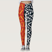 Leggings imprimé africain L (Devant)