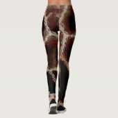 Leggings Imprimé Animal Brun (Dos)