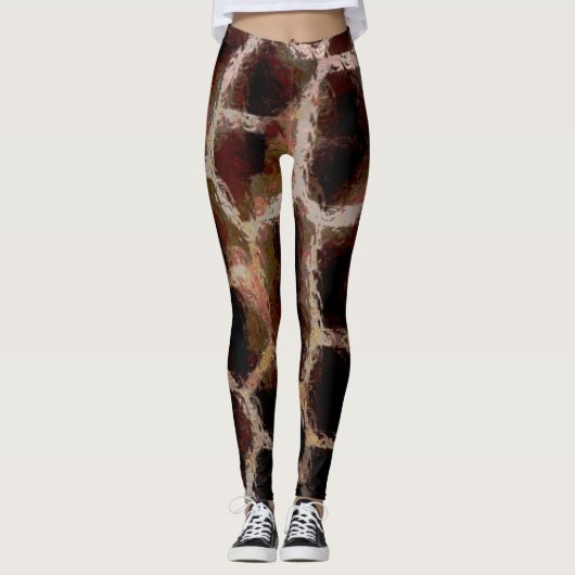 Leggings Imprimé Animal Brun (Devant)