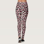 Leggings Imprimé Léopard Or Rose Métallisé (Dos)