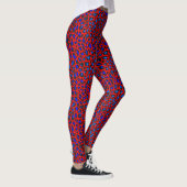 Leggings imprimé léopard rouge bleu noir (Droite)