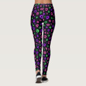Leggings Imprimé néon léopard tendance audacieuse (Dos)