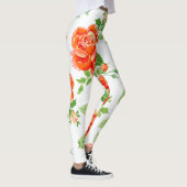 Leggings imprimé rose orange (Droite)