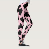 Leggings Imprimé vachette noir et rose Cow (Droite)