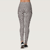 Leggings imprimé zèbre noir et blanc (Dos)